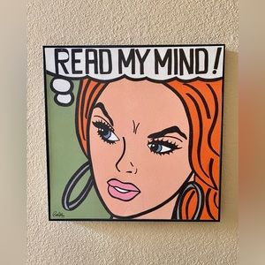 Textured Pop Art Comic Wall Art